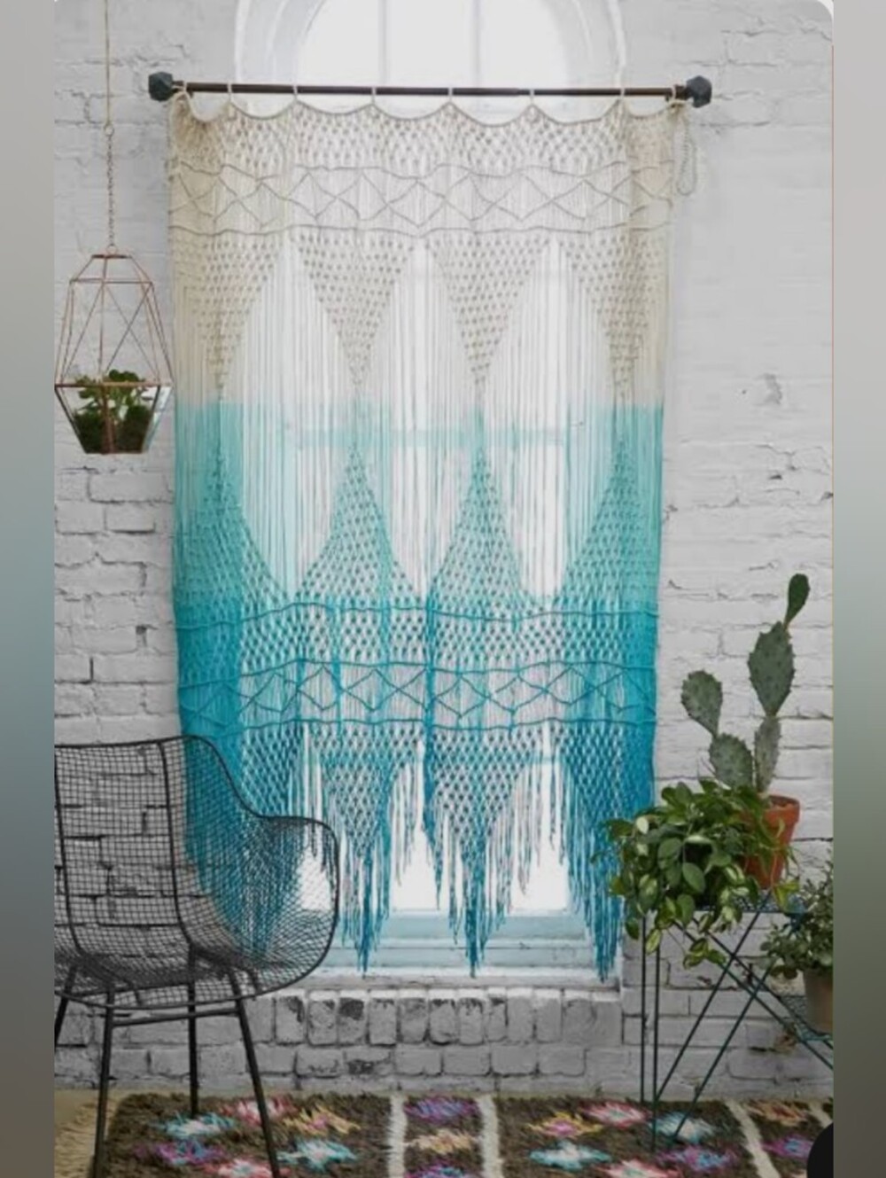 Free People Magical Thinking Safi Handmade Boho Ombre Fade Hanging Decor